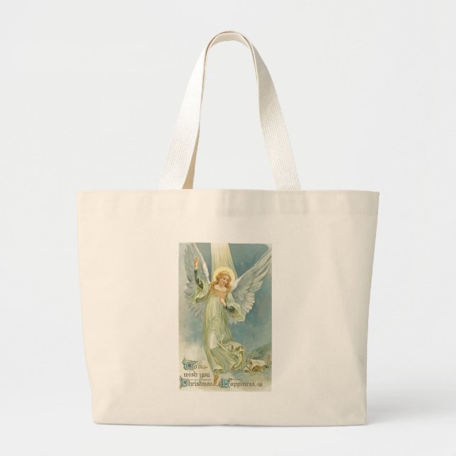 Bolsa Tote Grande Angel Natal (Frente)