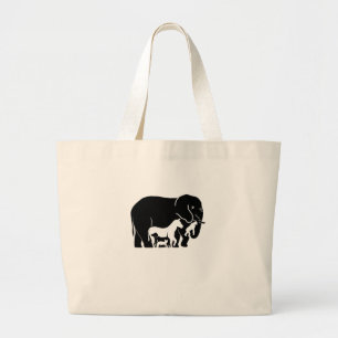 Bolsa Tote Grande animais engraçados