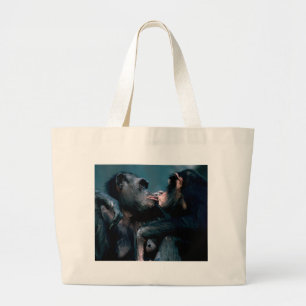 Bolsa Tote Grande Animais selvagens ajustados - primatas 6