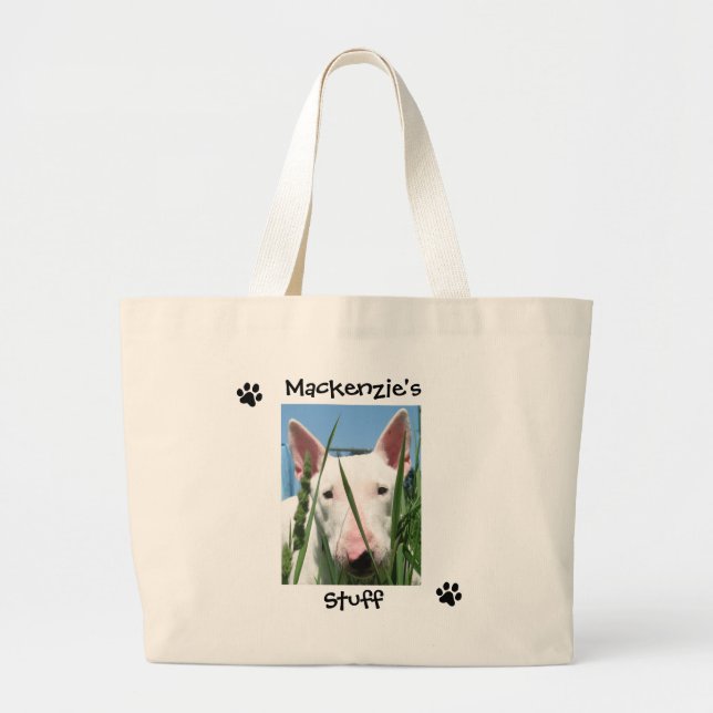 Bolsa Tote Grande Animal de estimação personalizado (Frente)