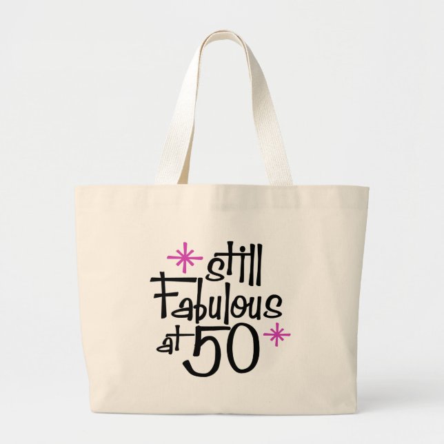 Bolsa Tote Grande Aniversário de 50 anos (Frente)