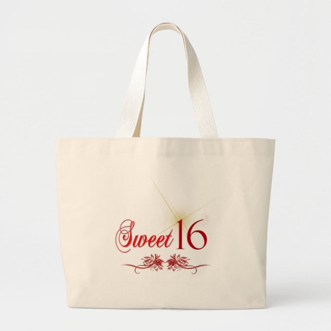 Bolsa Tote Grande Aniversário do doce 16 (Frente)