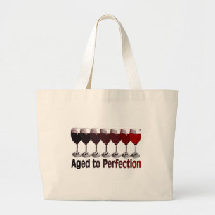 Bolsa Tote Grande Aniversário do vinho tinto