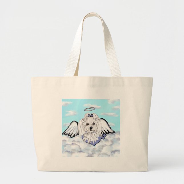 Bolsa Tote Grande Anjo Maltês (Frente)