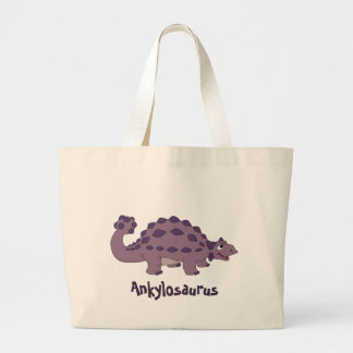 Bolsa Tote Grande Ankylosaurus dos desenhos animados