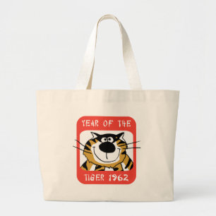 Bolsa Tote Grande Ano chinês do presente 1962 do tigre