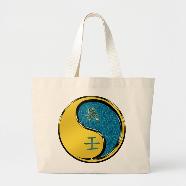 Bolsa Tote Grande Ano do Dragão de Água (Frente)