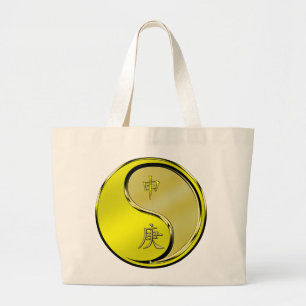 Bolsa Tote Grande Ano do Macaco de Metal