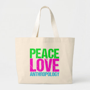 Bolsa Tote Grande Antropologia de Paz e Amor