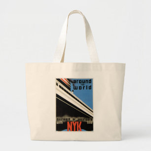 Bolsa Tote Grande Ao redor do mundo com NYK