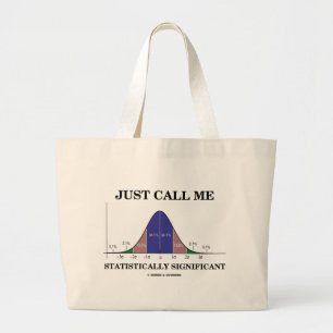 Bolsa Tote Grande Apenas chame-me estatìstica significativo