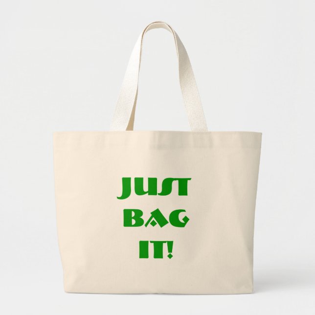 Bolsa Tote Grande Apenas coloque em sacos reutilizáveis (Frente)