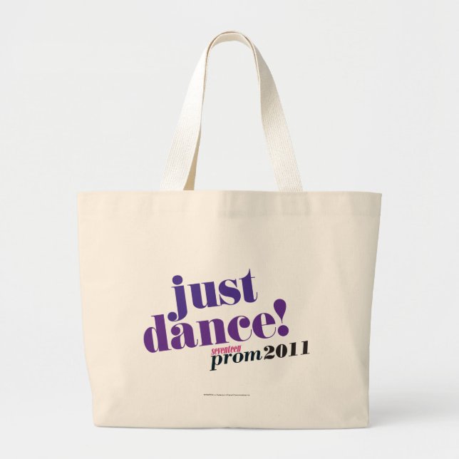 Bolsa Tote Grande Apenas dança - roxo (Frente)