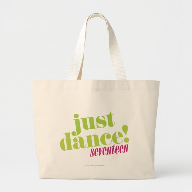 Bolsa Tote Grande Apenas dança - verde (Frente)