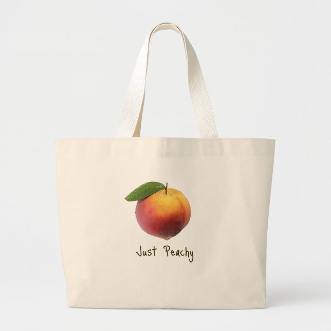 Bolsa Tote Grande Apenas Peachy (Frente)