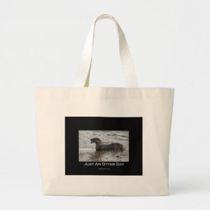 Bolsa Tote Grande Apenas presentes de um dia da lontra