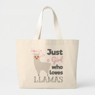 Bolsa Tote Grande Apenas Uma Menina Que Ama Lhamas
