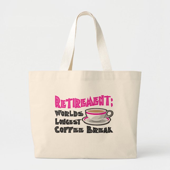 Bolsa Tote Grande Aposentadoria (rosa) (Frente)