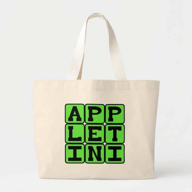 Bolsa Tote Grande Appletini, Flavoring Martini (Frente)