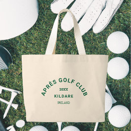 Bolsa Tote Grande Après Golf Club Forest Green Golf Social Crest