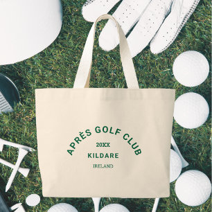 Bolsa Tote Grande Après Golf Club Forest Green Golf Social Crest