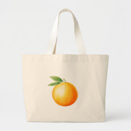Bolsa Tote Grande Aquarela Laranja