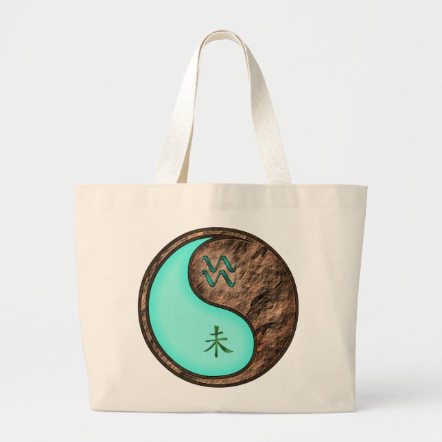 Bolsa Tote Grande Aquário & Cabra de Terra (Frente)