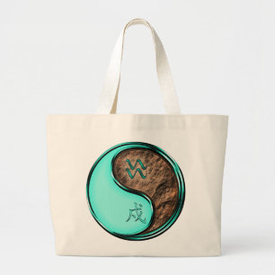 Bolsa Tote Grande Aquário & Cão Terra