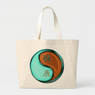 Bolsa Tote Grande Aquário & Dragão de Madeira