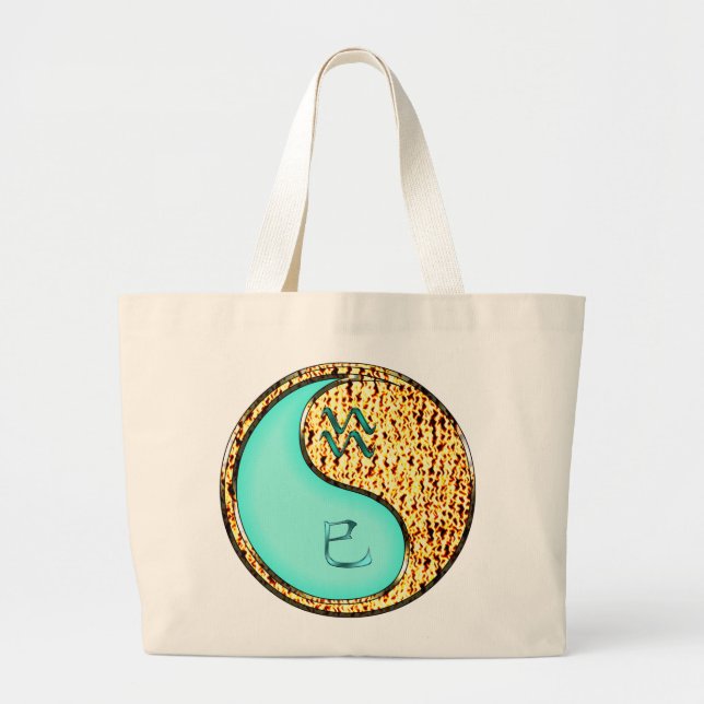 Bolsa Tote Grande Aquário & Serpente de Fogo (Frente)