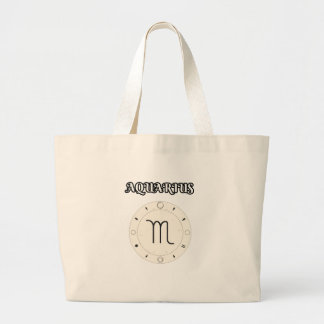 Bolsa Tote Grande aquarius zodiac