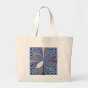 Bolsa Tote Grande Aranha azul