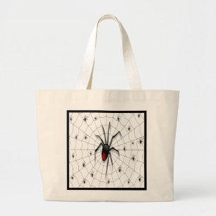Bolsa Tote Grande Aranha e Bebês de Viúva Negra -