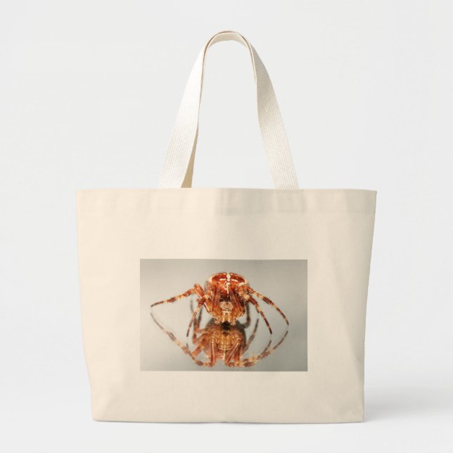 Bolsa Tote Grande Aranha transversal em um espelho (Frente)