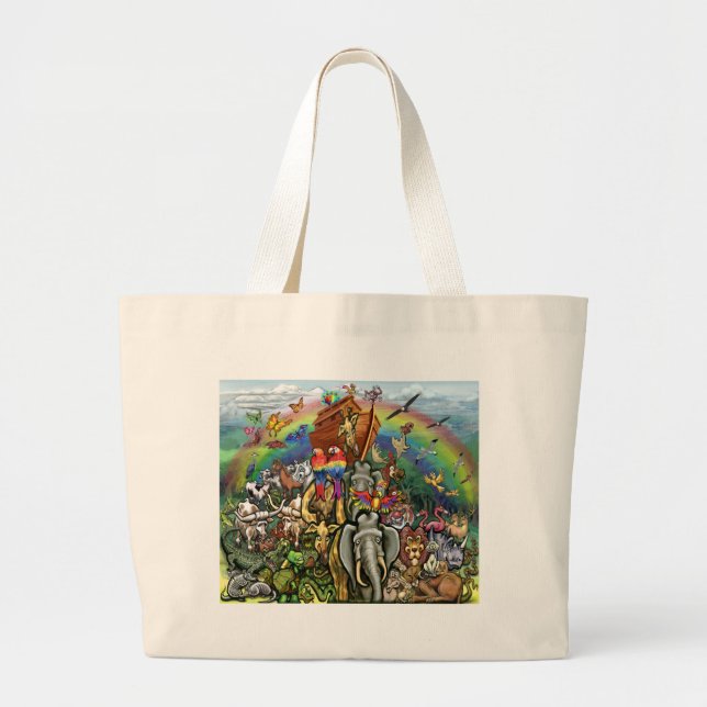 Bolsa Tote Grande Arca de Noah (Frente)