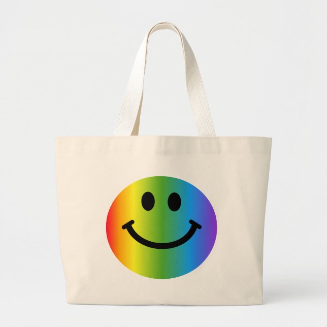 Bolsa Tote Grande Arco-íris (Frente)