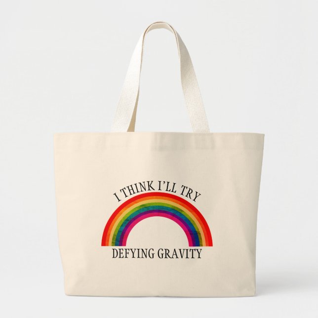 Bolsa Tote Grande Arco-íris  (Frente)