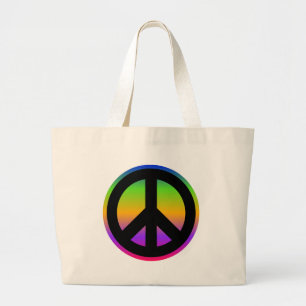 Bolsa Tote Grande Arco-íris Brilhante