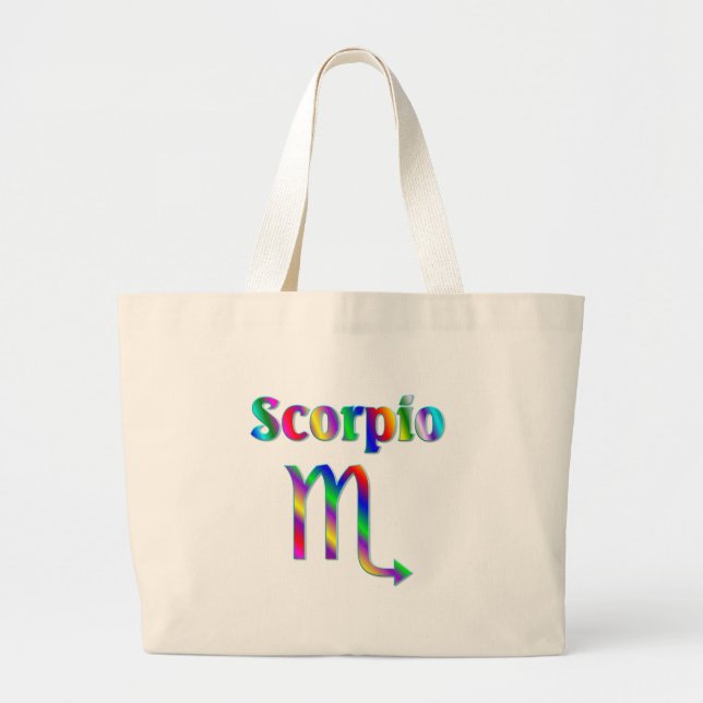 Bolsa Tote Grande Arco-íris da Escorpião (Frente)