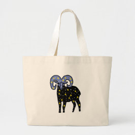 Bolsa Tote Grande Aries Ram Spirit Tote – Cosmic Zodiac Energy