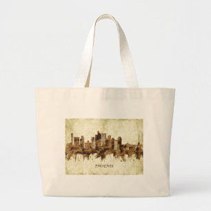 Bolsa Tote Grande Arizona Phoenix Cityscape