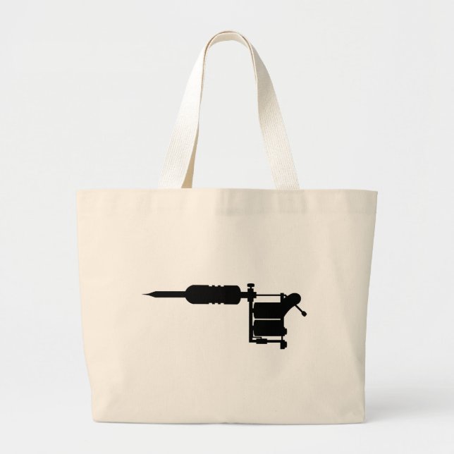 Bolsa Tote Grande arma de tatuagem (Frente)
