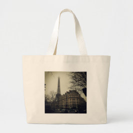 Bolsa Tote Grande Arquitetura Eiffel Tower Paris