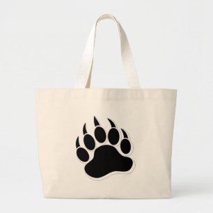 Bolsa Tote Grande Arranhão de Urso Gay Incrível efeito 3D B&W