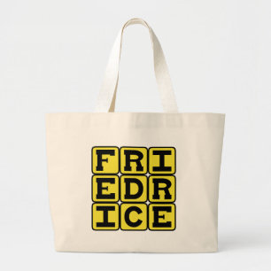 Bolsa Tote Grande Arroz Frito, Acompanhamento Chinês