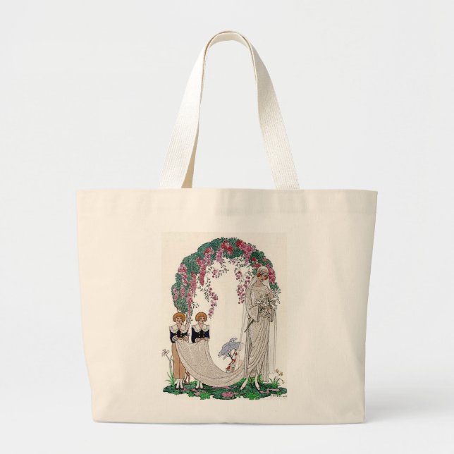 Bolsa Tote Grande Art Deco Bride (Frente)