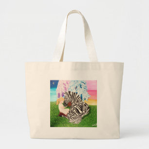 Bolsa Tote Grande Arte da consciência da síndrome de Ehlers Danlos