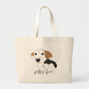 Bolsa Tote Grande Arte de Linha Cachorra