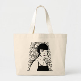 Bolsa Tote Grande Arte Deco Ator Large Tote Bag