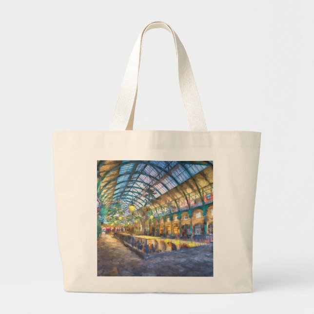 Bolsa Tote Grande Arte Do Jardim De Covent (Frente)